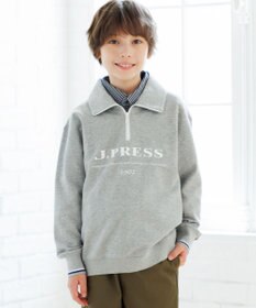 J.PRESS KIDS 【100-130cm】ミニ裏毛 ハーフジップ トレーナー