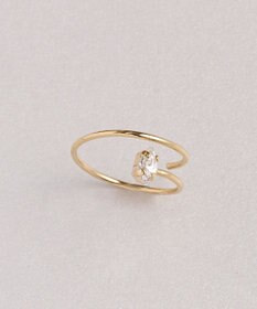 Phoebe ≪TV番組着用商品≫フロートスパイラルビジューリング