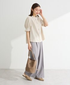 Green Parks きれシルストレートワイドパンツ