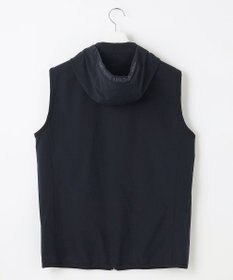 23区GOLF 【MEN】【撥水・ストレッチ】ライトフード ベスト 軽くて蒸れにくい 急な小雨も怖くない