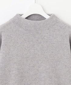 自由区 【洗える】ウールカシミヤブレンド オフネックプルオーバーニット