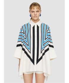 JOSEPH クレットプリント　リラックスフィットブラウス