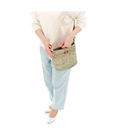 IBIZA ラフィア　ショルダーバッグ