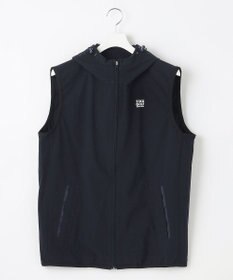 23区GOLF 【MEN】【撥水・ストレッチ】ライトフード ベスト 軽くて蒸れにくい 急な小雨も怖くない