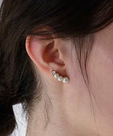 Phoebe <オンワード限定セット>Rio de laパールピアス×フォーマルパールビジューサークルブローチ