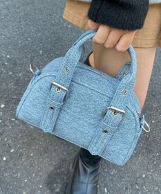 WEGO ハトメハンドルミニボストンショルダー