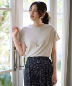 ANY 【接触冷感/UVカット/抗菌防臭/手洗い可/アンチピリング】ファンクションフレンチスリーブニット