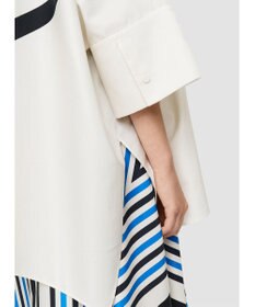 JOSEPH クレットプリント　リラックスフィットブラウス