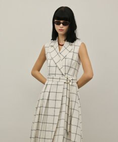 GRACE CONTINENTAL カシュクールタックフレアワンピース