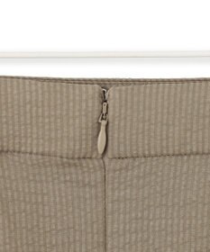 ICB L 【洗える】コットンリップル ナロースカート