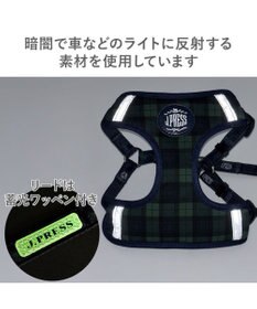 PET PARADISE J.PRESS ハーネス＆リード 《ブラック格子柄》 Ｓ