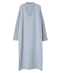 earth music&ecology ＳＥＴ２点Ｖネックジャンスカ＋ハイネックニット