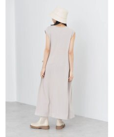 earth music&ecology ギャザーポケットノースリーブワンピース