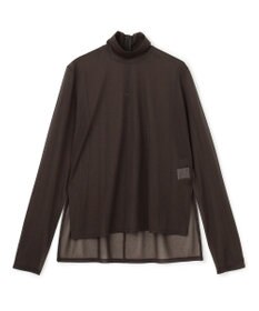 uncrave トリコットシフォン タートルトップス