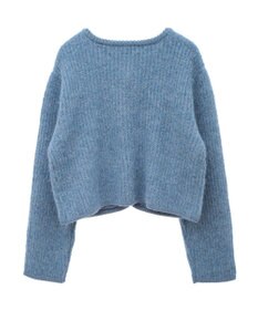 earth music&ecology ゴールド釦ショートニットカーディガン