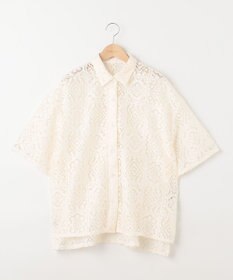 SHARE PARK LADIES オーバーサイズレースシャツ