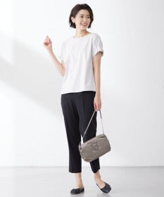 J.PRESS LADIES 【2way】ナイロンギャザー ショルダー バッグ