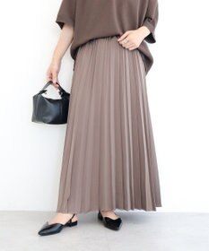 Green Parks サテン変形プリーツスカート