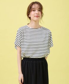 ANY L 【洗濯機可/UVケア/接触冷感】フレンチスリーブロゴ・カラーTシャツ