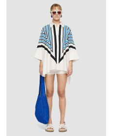 JOSEPH クレットプリント　リラックスフィットブラウス