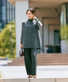 #Newans バックペプラムダブルフェイスジレ