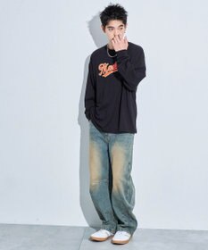 WEGO アクセ付きグラフィックT（LS）