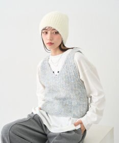 earth music&ecology ＭＩＸカラーブークレニットビスチェ