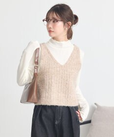 earth music&ecology ＭＩＸカラーブークレニットビスチェ