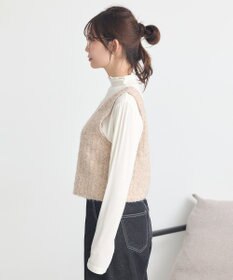 earth music&ecology ＭＩＸカラーブークレニットビスチェ