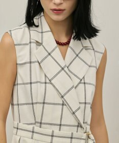 GRACE CONTINENTAL カシュクールタックフレアワンピース