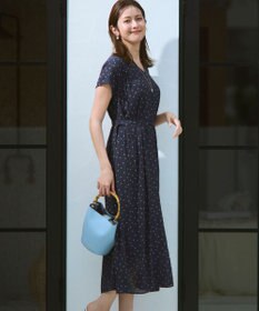 23区 S 【先行予約/WEB&一部店舗限定】ドット フレアワンピース