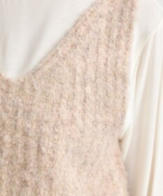 earth music&ecology ＭＩＸカラーブークレニットビスチェ