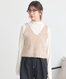 earth music&ecology ＭＩＸカラーブークレニットビスチェ