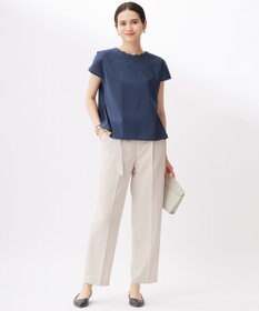 自由区 L 【セットアップ対応】ライトリネンライクテーパード パンツ