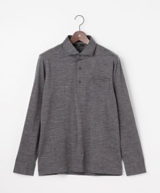 JOSEPH ABBOUD 【ふっくらあたたかウール100％】ウールダディポロシャツ