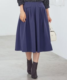 Tiaclasse フラップポケットタックフレアスカート