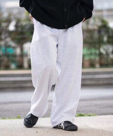 WEGO 【ユニセックス着用ITEM/MLサイズ展開/ウエストゴム】ボンディングスウェットパンツ