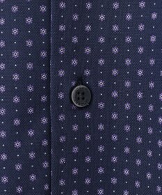 JOSEPH ABBOUD 【綿100％・ストレッチ・イージーケア】コンフォートジャージー プリント シャツ