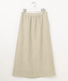 自由区 L 【セットアップ対応】ワッシャーカットジャカード スカート