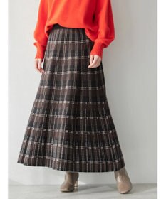 AMERICAN HOLIC ニットプリーツライクチェックスカート