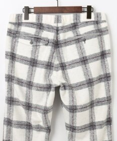 JOSEPH ABBOUD MOUNTAIN 【SPACE／UNISEX】フランネルジャージーブロック パンツ