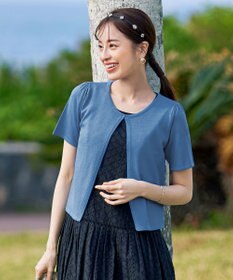 Tiaclasse L 【新色追加・洗える・UVケア・接触冷感】サマーニット半袖カーディガン