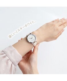 Mother garden しろたん 合皮 腕時計 《ホワイト/ブラック》