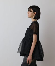 GRACE CONTINENTAL タフタチュールキャミ