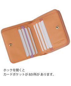 tsumori chisato CARRY ラインネコ ラウンドファスナー2つ折り財布
