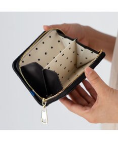 tsumori chisato CARRY ラインネコ ラウンドファスナー2つ折り財布