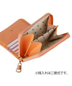 tsumori chisato CARRY ラインネコ ラウンドファスナー2つ折り財布