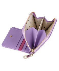 tsumori chisato CARRY ラインネコ ラウンドファスナー2つ折り財布