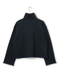 23区 【先行予約】シャイニーコットンテリー ハーフジップ スウェット