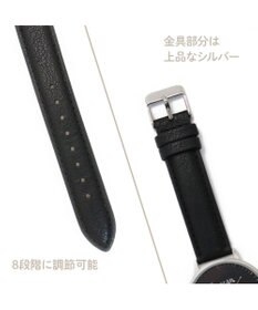 Mother garden しろたん 合皮 腕時計 《ホワイト/ブラック》